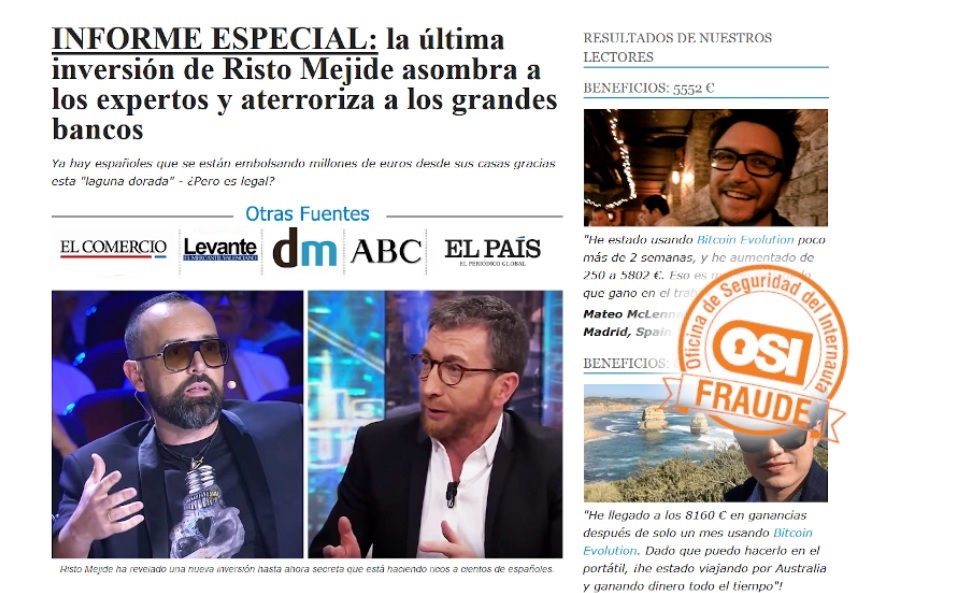 Fraude inversión Twitter